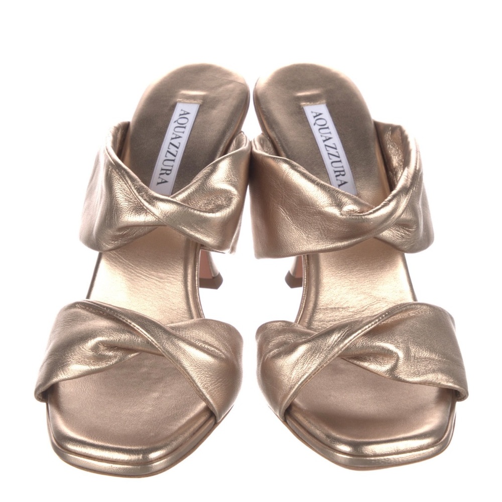 Aquazzura Twist Sandal 95 in gold